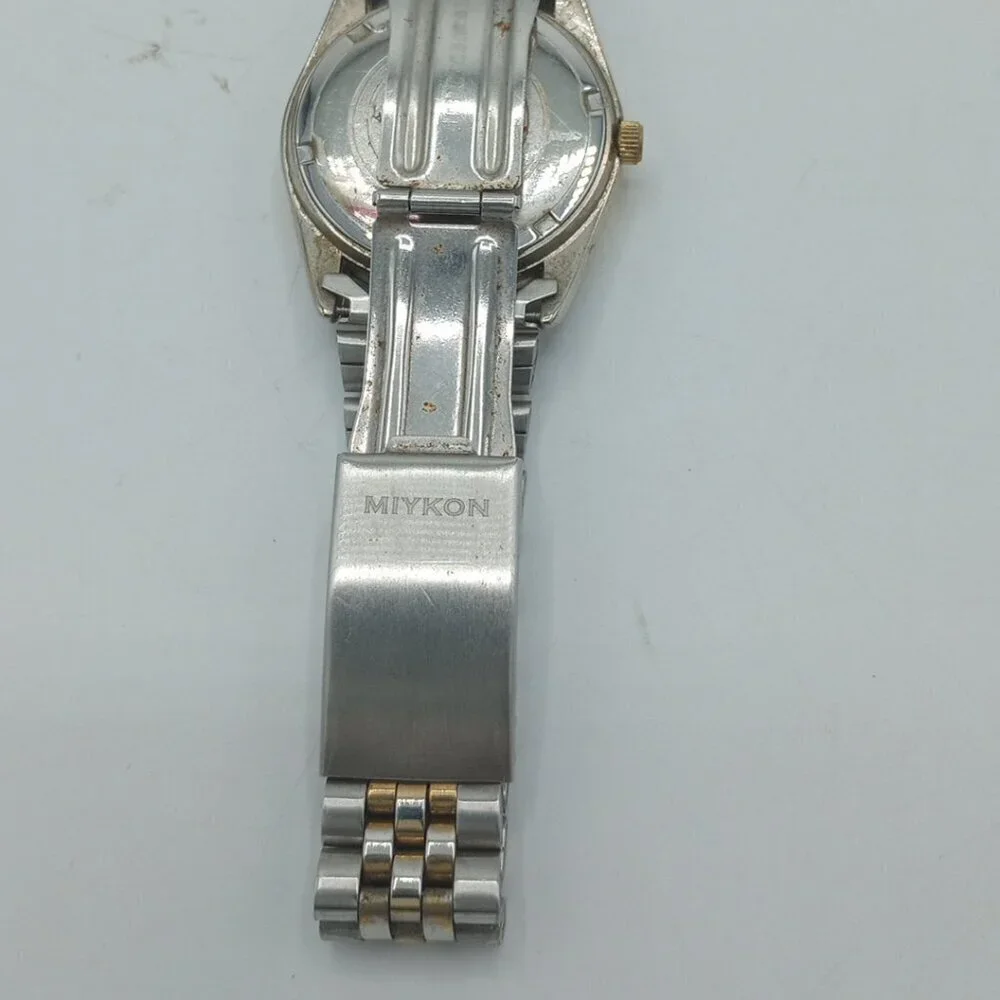 Vintage Miykon Quartz Crystal Men's Watch Two-Tone Waterproof